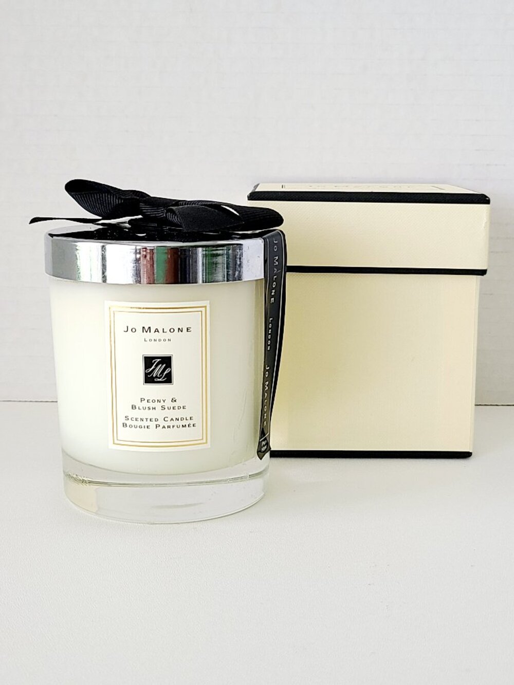 Jo Malone PEONY & BLUSH SUEDE Scented Candle 200g/7oz 2.5in w/ Box